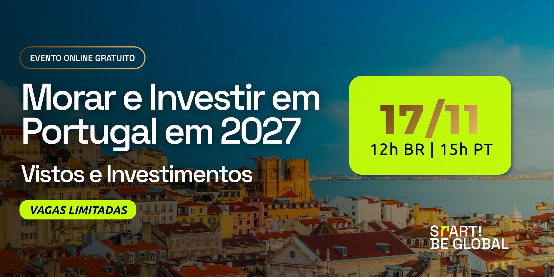 Evento online - Morar e Investir em Portugal em 2027